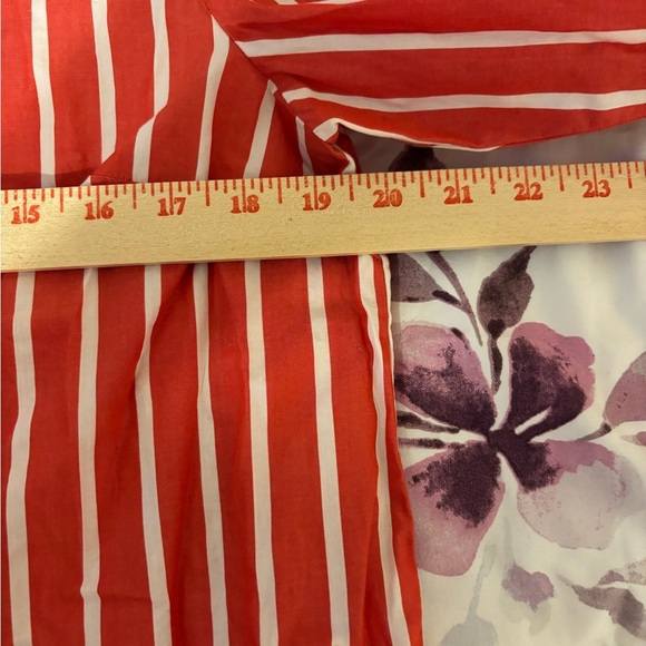 J. Crew Kids Striped Red and White Blouse - Picture 4 of 8